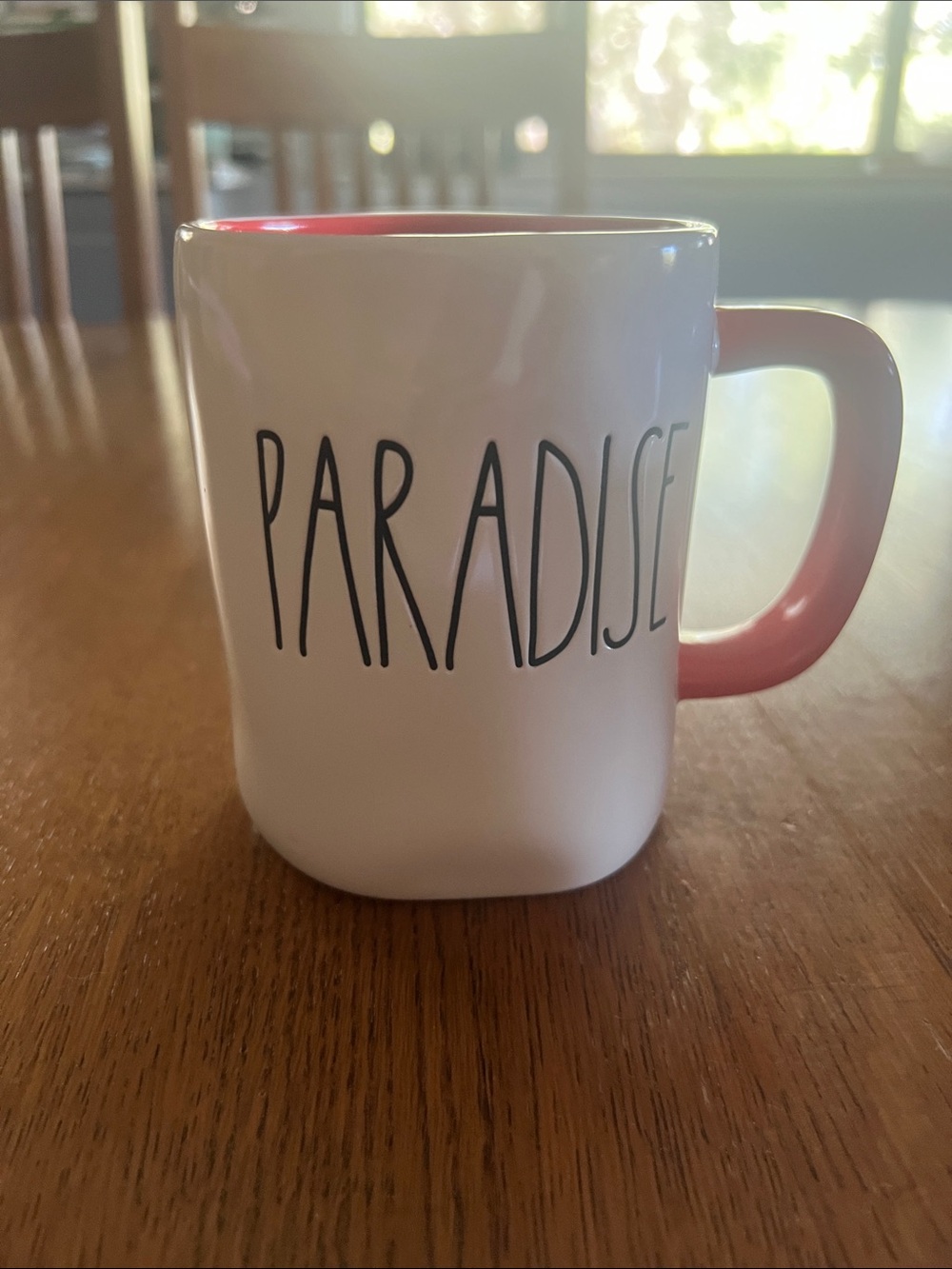 Paradise Coral -Accented Ceramic Mug